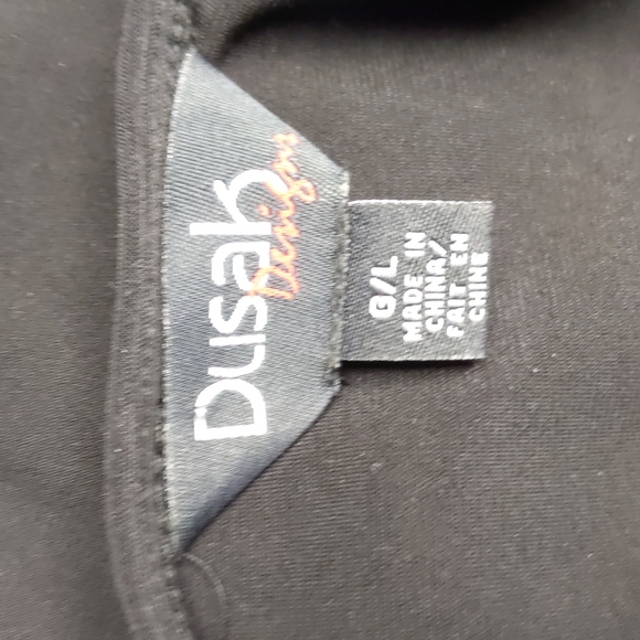 Dusak Design black sleeveless dress-sz L - Picture 6 of 6